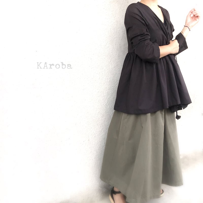 ラバリ風　カシュクールブラウス ラバリ 風 カシュクール ブラウス