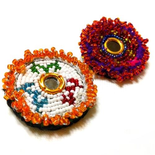 アフガニスタン ビーズ刺繍ブローチ《A/B/C/D》 | KAroba