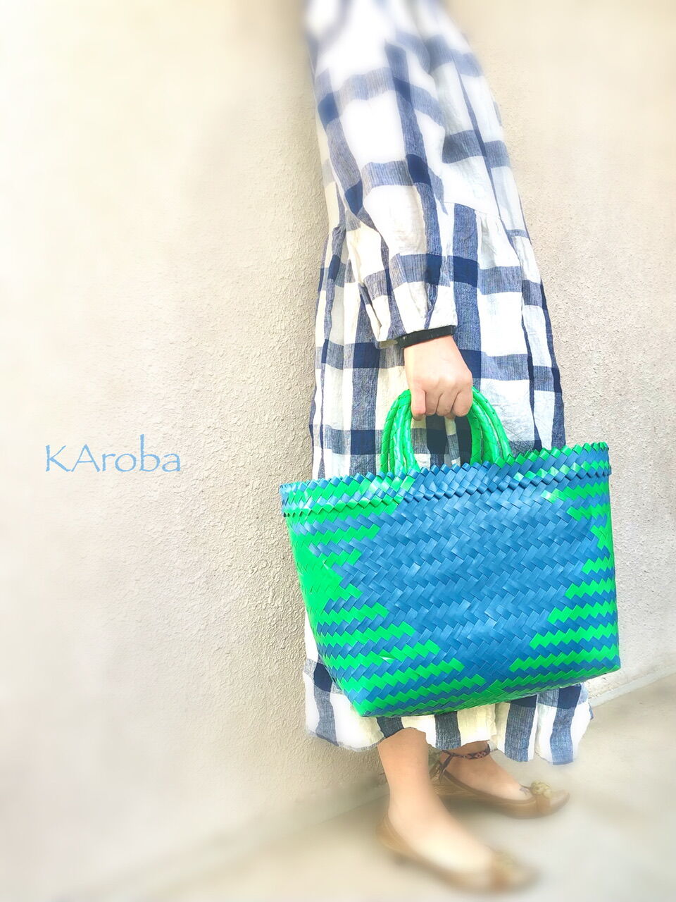 INCA かごバッグ 淡い メルカドバッグ palorosa 