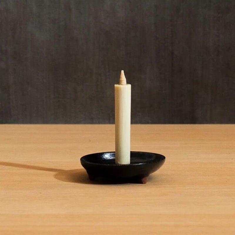 陶器燭台 黒備前（1匁～5匁用 ） | ハーモニー・ストア