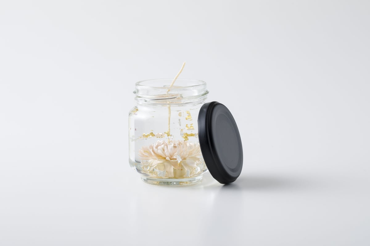 メッセージキャンドル（ボタニカル/金箔） | Candle ZEN