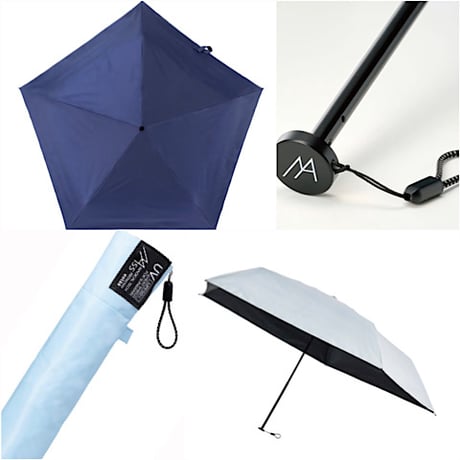 超軽量(約98g)晴雨兼用折りたたみ傘(日傘)55㎝
