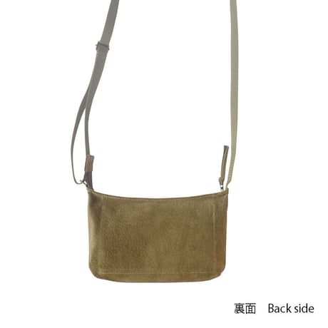 洗えるレザーミニサコッシュ  【 Washable Leather Mini Crossbody Bag】