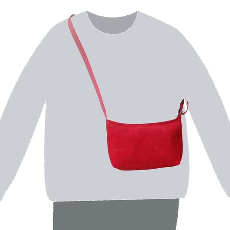 洗えるレザーミニサコッシュ  【 Washable Leather Mini Crossbody Bag】