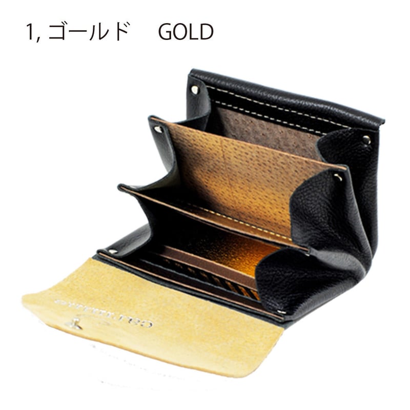 ブラック エピレザー ミニウォレット レザー ミニウォレット ブラック 【Leather Mini Wallet Black】 |
