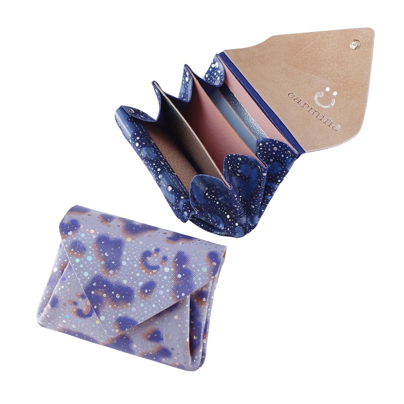 レザー ミニウォレット 雲【Leather Mini Wallet Kumo】 | carmi