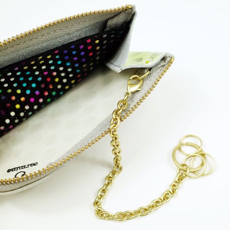 パーツのみ【C】エコカードコインケースカスタム用キーチェーン☆【C】〈Inner Key Chain〉for Eco Card Coin Case Custom