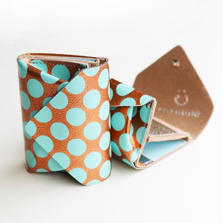 ワンウォレット/コンパクトウォレットクリアドット カッパー【One Wallet/Compact Wallet Clear Dot Copper】