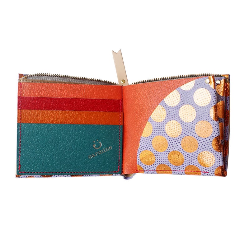 【美品】carmine カーマイン　ワンウォレット Carmine CARMINE カーマイン 財布 折り財布 ワンウォレット