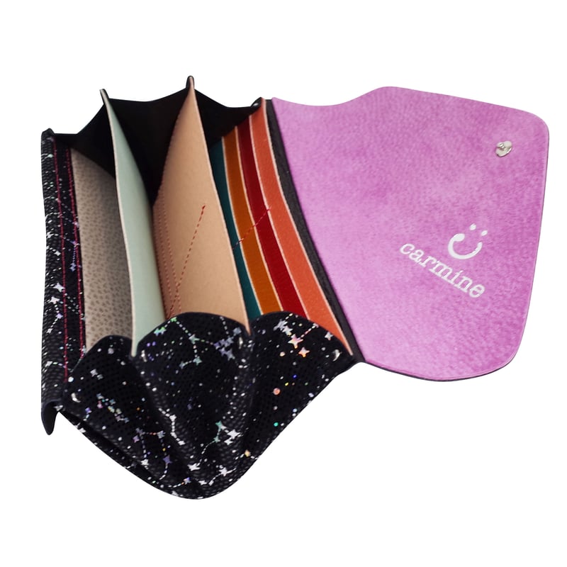 楽天市場】carmine カーマイン ロングウォレット 星座 スターリー 長