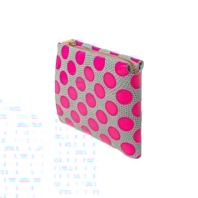 ワンウォレット/コンパクトウォレットドット ネオンチェリー【One