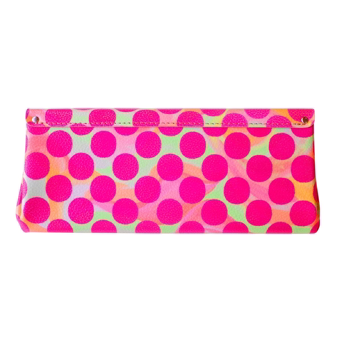 レザーロングウォレット ダブル ネオンピンク【Leather Long
