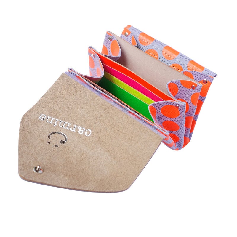 ドットレザー ミニウォレット ネオンカラー 【Dot Leather Mini