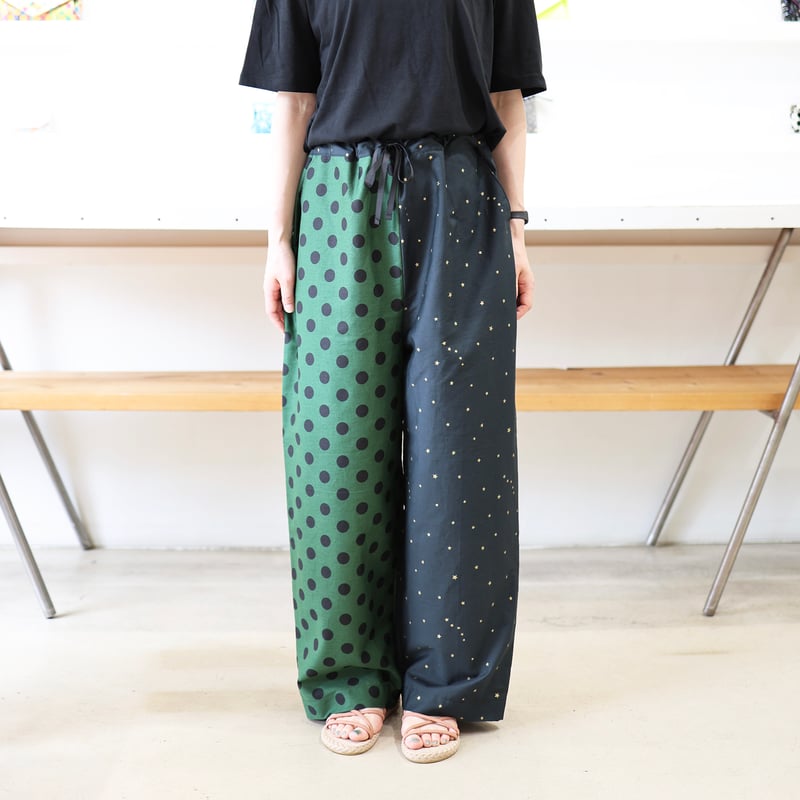 New! サマードレスパンツ DOT STAR GREEN 【Domestic Only】 |