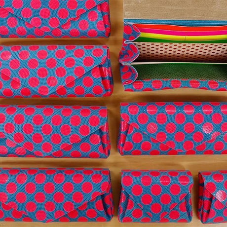 ドットレザー ロングウォレット ネオンカラー 【Dot Leather Long Wallet NeonColor】