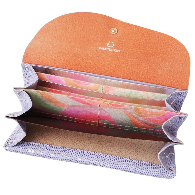 レザーロングウォレット 満月 オーロラ【Leather Long Wallet  