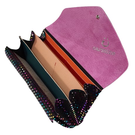 レザーロングウォレット プチドット【 Leather Long Wallet Petit Dot】