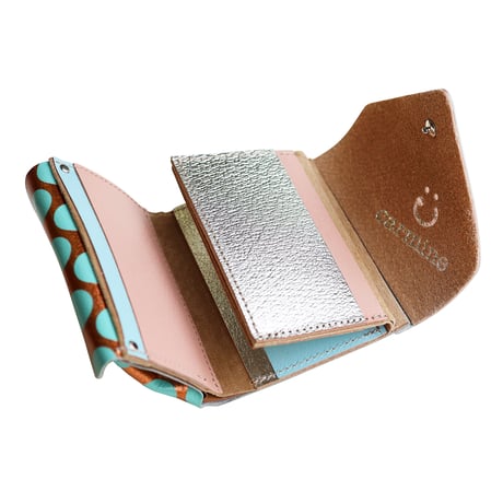 ワンウォレット/コンパクトウォレットクリアドット カッパー【One Wallet/Compact Wallet Clear Dot Copper】