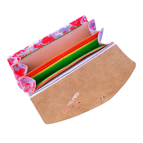 レザー ロングウォレット リキッド ネオン【Leather Long Wallet Liquid Neon】