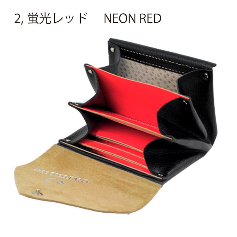 レザー ミニウォレット ブラック 【Leather Mini Wallet Black】 |