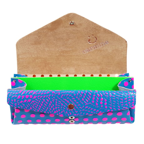 レザーロングウォレット バード ネオンカラー【Leather Long Wallet Bird Neon Color】