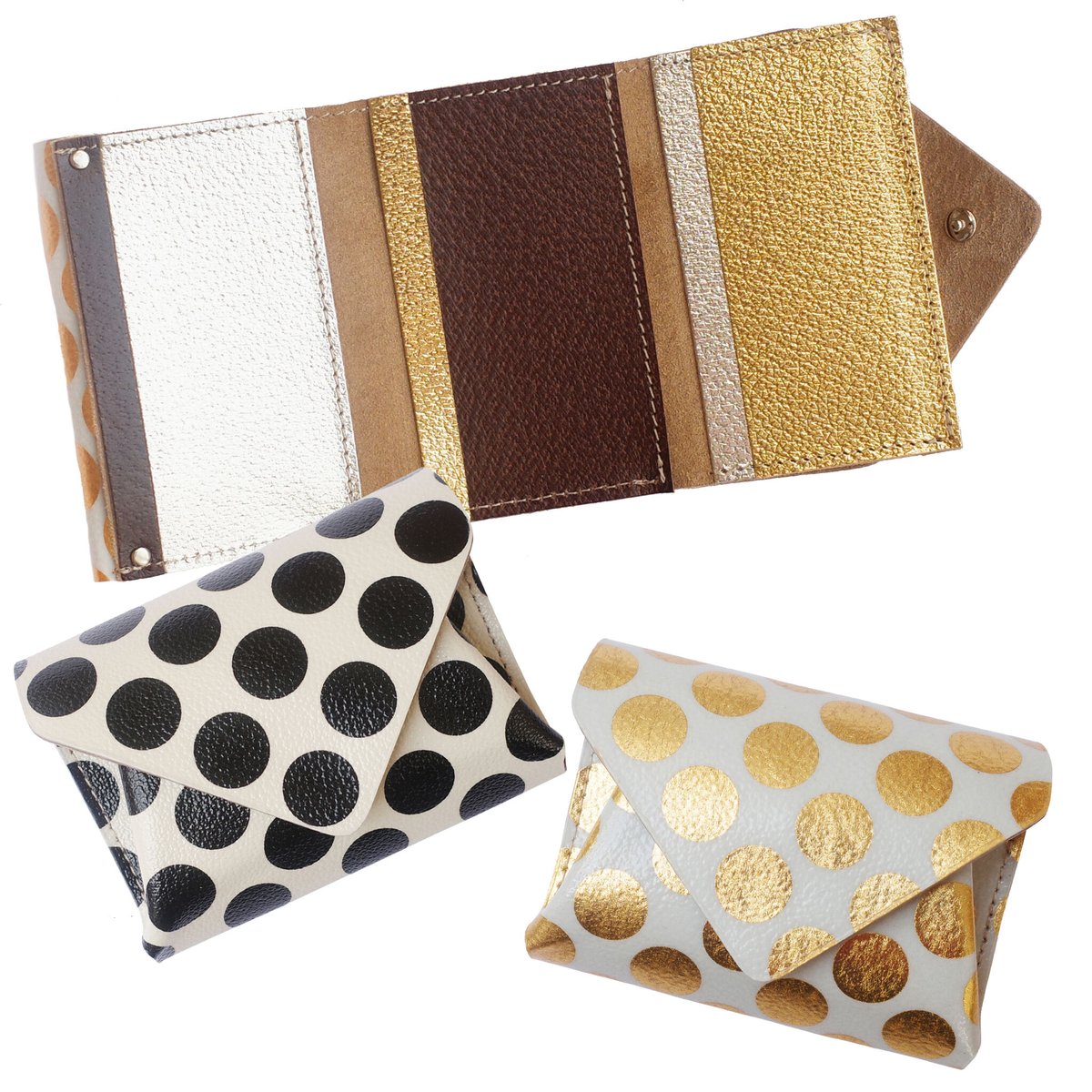コンパクトウォレットクリアドット 【Compact Wallet Clear Dot