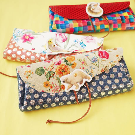 カスタムオーダー！ロングウォレットを買うとカードケースプレゼント!!【 Long Wallet Animal with Cardcase 】
