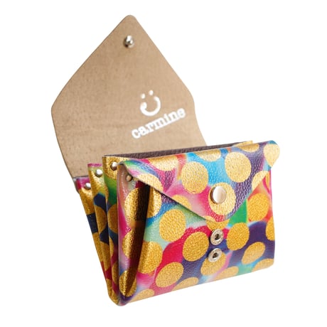 レザーミニウォレット クリアドット ダブル 【Leather Mini Wallet Clear Dot Double 】
