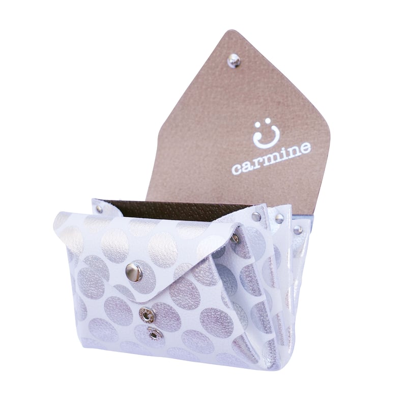 carmine レザーミニウォレット クリアドット レザーミニウォレット クリアドット 【Leather Mini Wallet