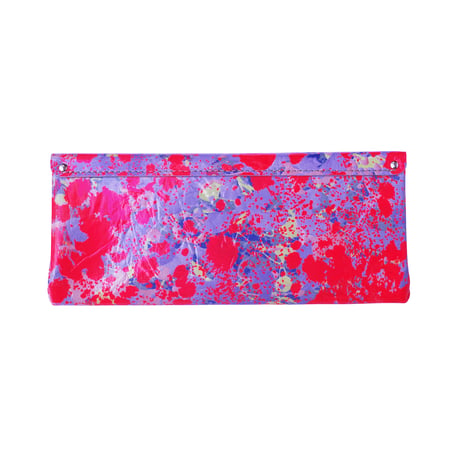レザー ロングウォレット リキッド ネオン【Leather Long Wallet Liquid Neon】