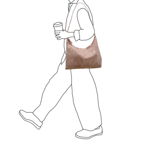 洗えるレザーサコッシュ 【 Washable Leather  Crossbody Bag】