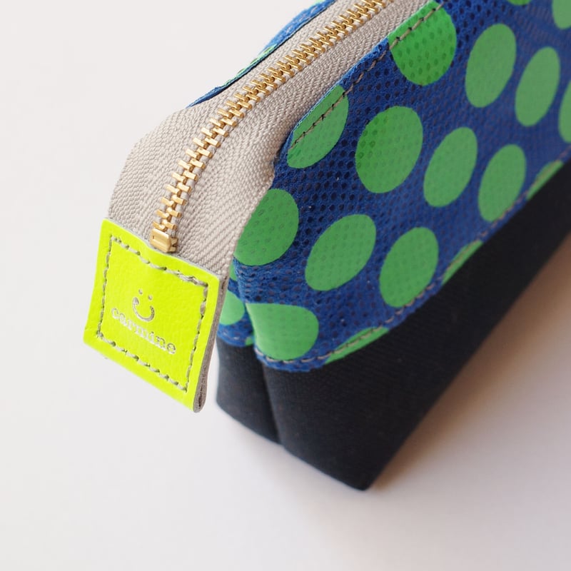 Giada ネイビー レザー ポーチ レザーポーチ【Leather Pouch 】 | carmine International