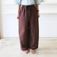 New!  サマードレスパンツ DOT BROWN 【Domestic Only】