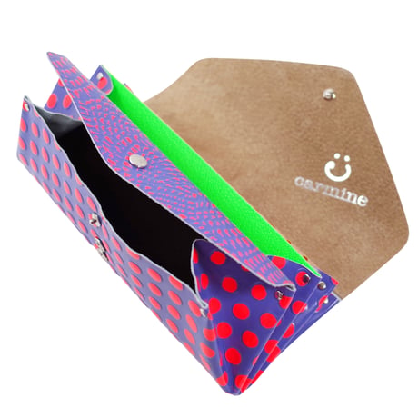 レザーロングウォレット バード ネオンカラー【Leather Long Wallet Bird Neon Color】