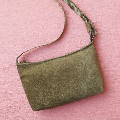 洗えるレザーミニサコッシュ  【 Washable Leather Mini Crossbody Bag】