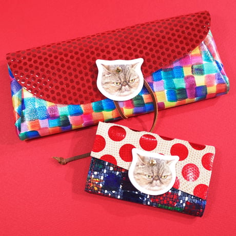カスタムオーダー！ロングウォレットを買うとカードケースプレゼント!!【 Long Wallet Animal with Cardcase 】