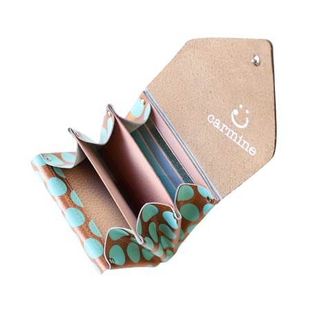 レザーロングウォレット/ミニウォレット クリアドット カッパー 【Leather Long/Mini Wallet Clear Dot Copper】