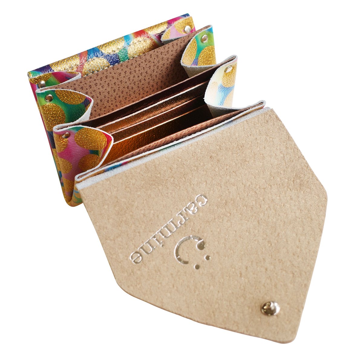 レザーミニウォレット クリアドット ダブル 【Leather Mini レザーミニウォレット クリアドット ダブル 【Leather Mini