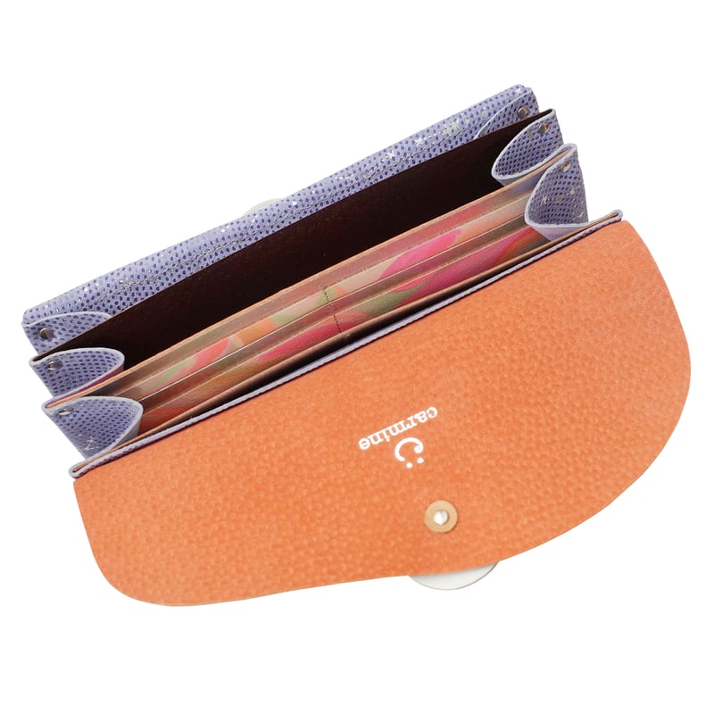 レザーロングウォレット 満月 オーロラ【Leather Long Wallet  