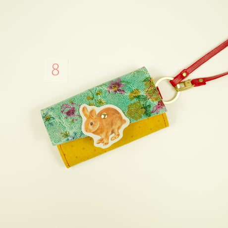 カスタマイズオーダー！新作キーパスケース ストラップ付き  【Key Passcase】