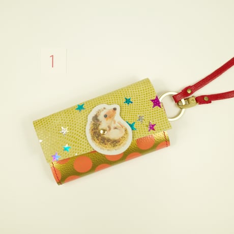 カスタマイズオーダー！新作キーパスケース ストラップ付き  【Key Passcase】