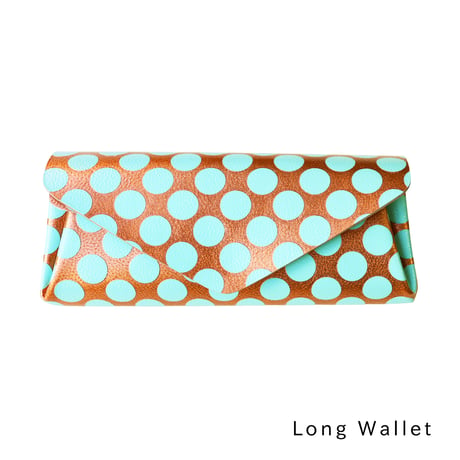 レザーロングウォレット/ミニウォレット クリアドット カッパー 【Leather Long/Mini Wallet Clear Dot Copper】