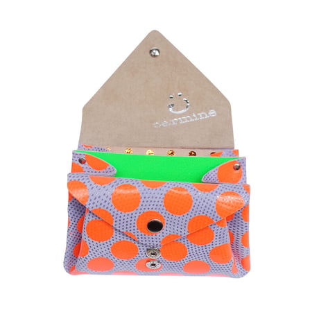 ドットレザー ミニウォレット ネオンカラー 【Dot Leather Mini Wallet NeonColor】