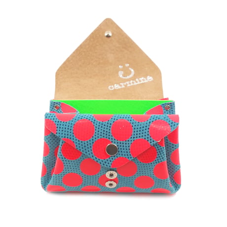ドットレザー ミニウォレット ネオンカラー 【Dot Leather Mini Wallet NeonColor】