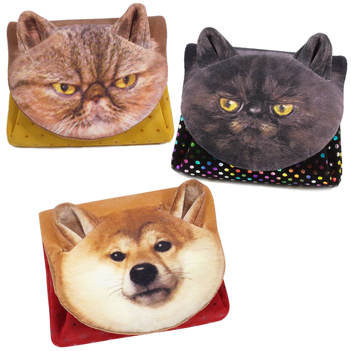 アニマルフェイスミニウォレット【Animal Face Mini Wallet】 | carm