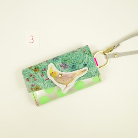 カスタマイズオーダー！新作キーパスケース ストラップ付き  【Key Passcase】