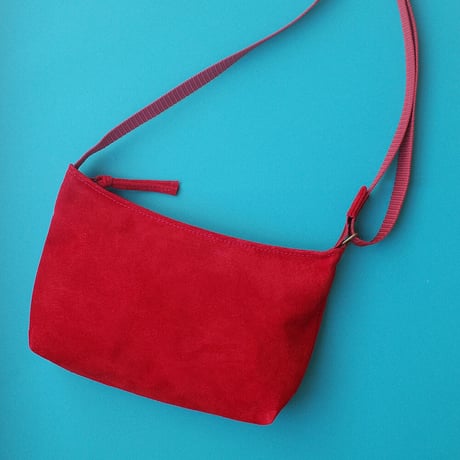 洗えるレザーミニサコッシュ  【 Washable Leather Mini Crossbody Bag】