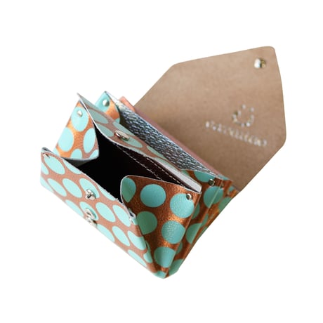 レザーロングウォレット/ミニウォレット クリアドット カッパー 【Leather Long/Mini Wallet Clear Dot Copper】