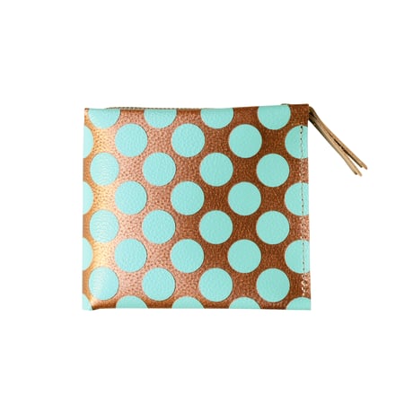 ワンウォレット/コンパクトウォレットクリアドット カッパー【One Wallet/Compact Wallet Clear Dot Copper】
