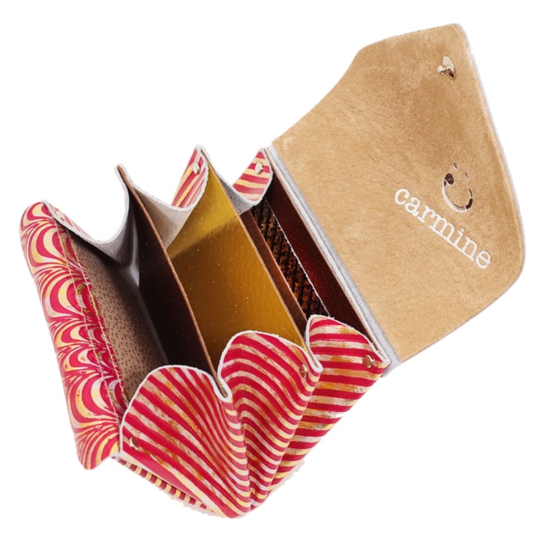 レザーミニウォレット鯉【Leather Mini Wallet Koi】 | carmine 